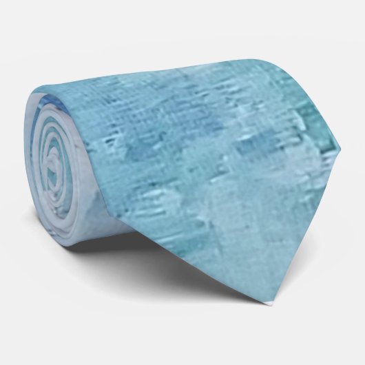 Dusty Blue Custom Wedding Krawatte (Gerollt)