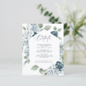 Dusty Blue Details Card (Stehend Vorderseite)