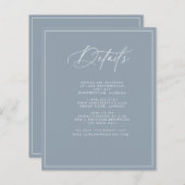 Dusty Blue Details Card (Vorne/Hinten)