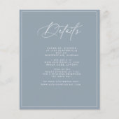 Dusty Blue Details Card (Vorderseite)