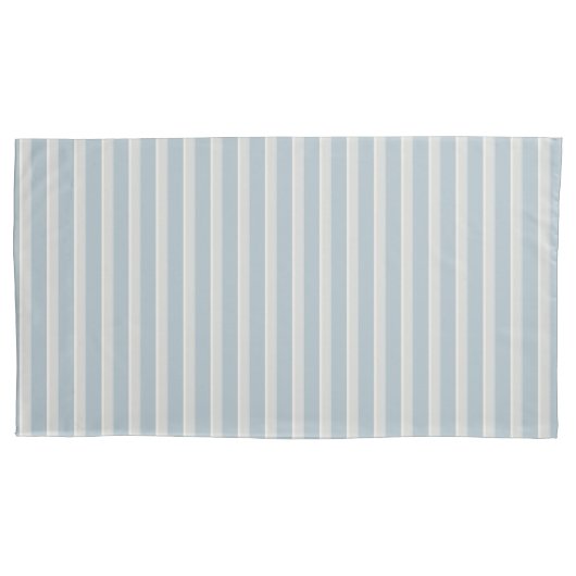 Dusty Blue Dove Gray Stripe Kissenbezug (Vorderseite)