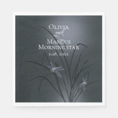 Dusty Blue Dragonfly Serviette (Vorderseite)