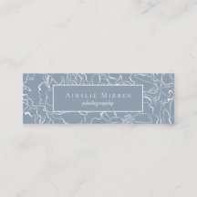 Dusty Blue einfach floral