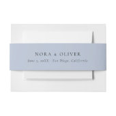 Dusty Blue Einladungsbanderole (Vorderseite Beispiel)