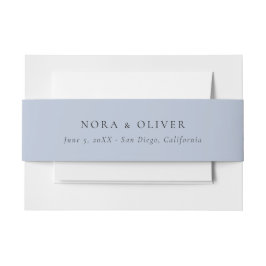 Dusty Blue Einladungsbanderole