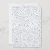 Dusty Blue Elegance Einladung (Rückseite)