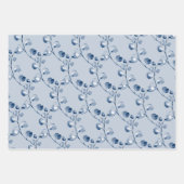 Dusty Blue Elegant Eucalyptus Wedding Gift Geschenkpapier Set (Vorderseite 2)