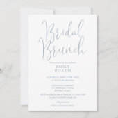 Dusty Blue Elegant Script Bridal Bunch Shower Einladung (Vorderseite)