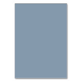 Dusty Blue Elegant Wedding Custom Guest Platzkarte Tischnummer (Rückseite)