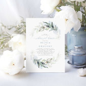 Dusty Blue Elegante Probe Einladung