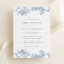 Dusty Blue Elegante Vintage Blumenhochzeit