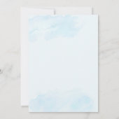 Dusty blue erste Kommunioneinladung auf Spanisch Einladung (Rückseite)