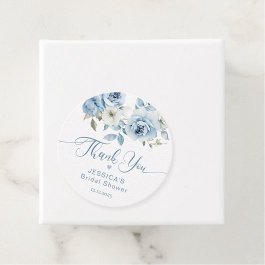 Dusty blue Etwas Blue Bridal Danke Geschenkanhänger (Beispiel)