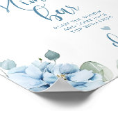 Dusty Blue etwas Blue Mimosa Bar Poster (Ecke)