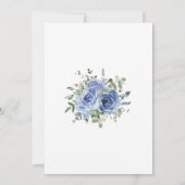 Dusty Blue Eucalyptus Botanical Wedding Einladung (Rückseite)