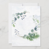 Dusty Blue Eucalyptus Bridesmaids Luncheon Invites (Rückseite)