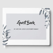 Dusty Blue Eucalyptus Gästebuch (Vorderseite)