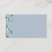 Dusty Blue Eucalyptus Greenery Blank TEMPLATE Visitenkarte (Vorderseite)