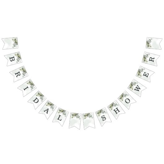 Dusty Blue Eucalyptus Greenery Boho Brautparty Wimpelkette (Alle)