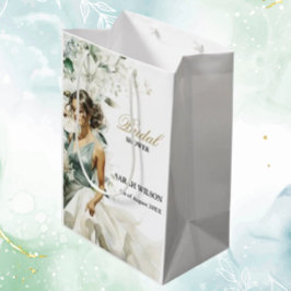 Dusty Blue Eucalyptus Greenery Brautparty Mittlere Geschenktüte