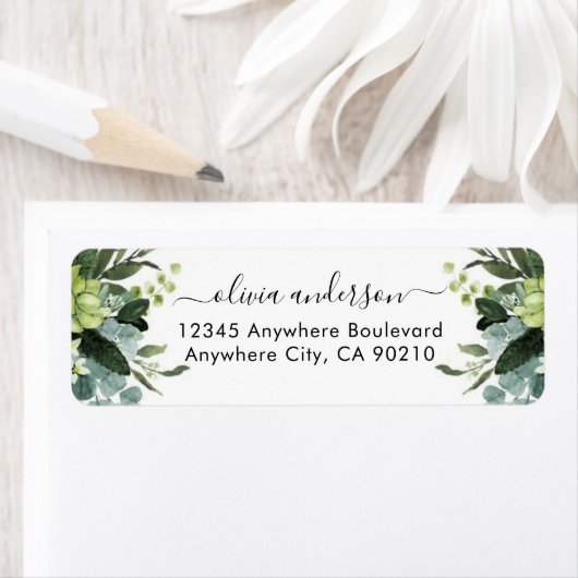 Dusty Blue Eucalyptus Greenery Succulent Wedding (Insitu)