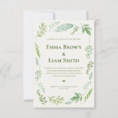Dusty Blue Eucalyptus Greenery Succulent Wedding I Dankeskarte (Vorderseite)