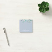 Dusty Blue Eucalyptus Greenery WEDDING Planning Post-it Klebezettel (Büro)