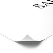 Dusty Blue Eucalyptus Greenery Wedding Poster (Ecke)