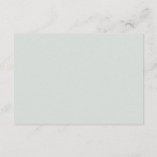 Dusty Blue Eucalyptus Greenery Wedding QR Code RSVP Karte (Rückseite)