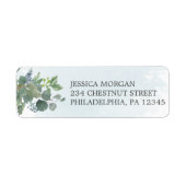 Dusty Blue Eucalyptus Rücksendeadresse (Vorne)