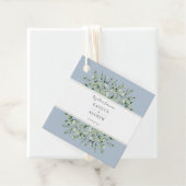 Dusty Blue Eucalyptus Together Forever Wedding Geschenkanhänger (Beispiel)