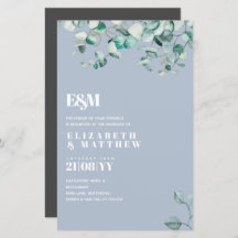 Dusty Blue EUCALYPTUS Wedding