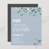 Dusty Blue EUCALYPTUS Wedding (Vorne/Hinten)