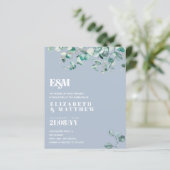 Dusty Blue EUCALYPTUS Wedding (Stehend Vorderseite)