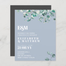 Dusty Blue EUCALYPTUS Wedding
