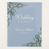 Dusty Blue | Eukalyptus Botanical Wedding Planer (Vorderseite)