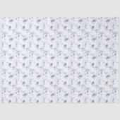 Dusty Blue Fine Art Floral Gift Seidenpapier (Vorderseite)