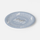 Dusty Blue First Rodeo Birthday Paper Tellers - We Pappteller (Schrägansicht)