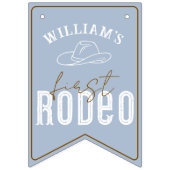 Dusty Blue First Rodeo Foto Banner - Western 1. (Erste Fahne)