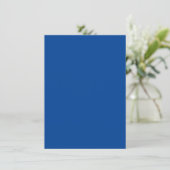 Dusty Blue, Flat Blue, Graublau, Einladung (Stehend Vorderseite)