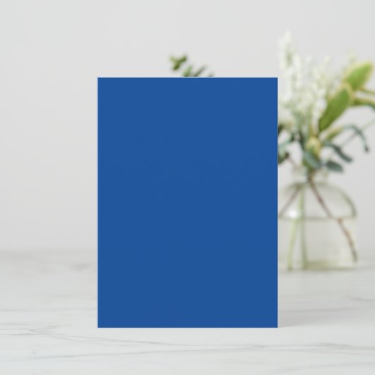 Dusty Blue, Flat Blue, Graublau, Einladung (Stehend Vorderseite)