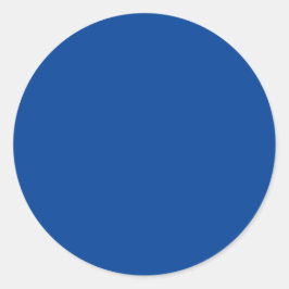 Dusty Blue, Flat Blue, Graublau, Runder Aufkleber