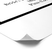 Dusty Blue Floral 2 Bar Sign Poster (Ecke)