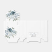 Dusty Blue Floral Baby Dusche Geschenkschachtel (Ungefaltet)