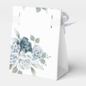 Dusty Blue Floral Baby Dusche Geschenkschachtel (Rückseite)