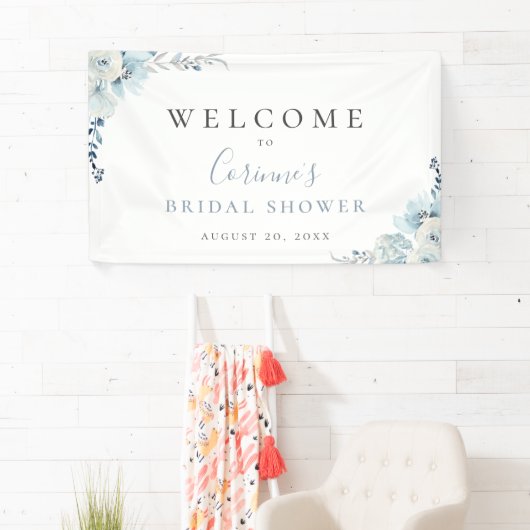 Dusty Blue Floral Banner (Insitu)