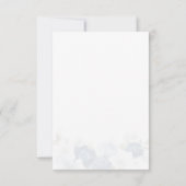 Dusty Blue Floral bevor ich Skript-Brautparty Einladung (Rückseite)