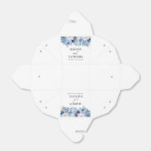 Dusty Blue Floral Blume Garden Wedding Geschenkschachtel (Ungefaltet)