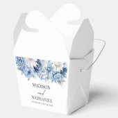 Dusty Blue Floral Blume Garden Wedding Geschenkschachtel (Geöffnet)