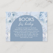 Dusty Blue Floral Books for Baby Begleitkarte (Vorderseite)